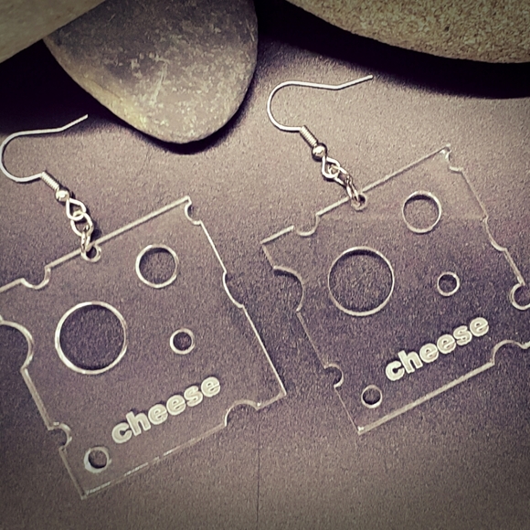 Acrylic Dangle Novelty Earrings - Picture 10 of 15